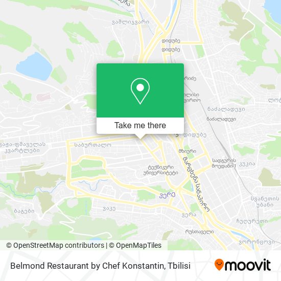 Belmond Restaurant by Chef Konstantin map