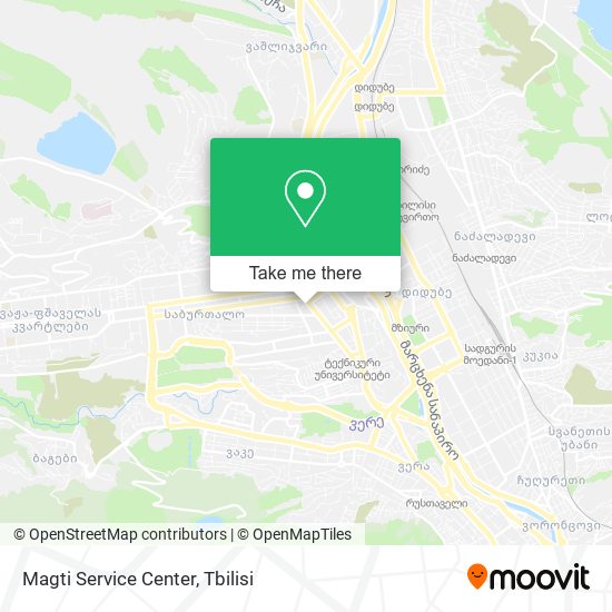 Magti Service Center map