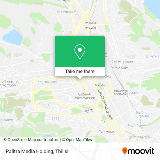 Карта Palitra Media Holding