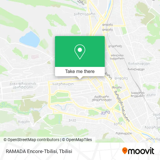 Карта RAMADA Encore-Tbilisi