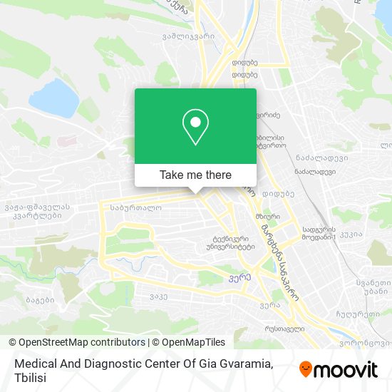 Medical And Diagnostic Center Of Gia Gvaramia map