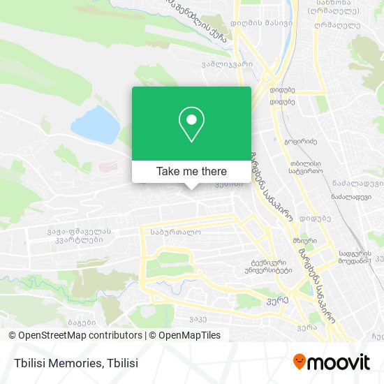 Tbilisi Memories map