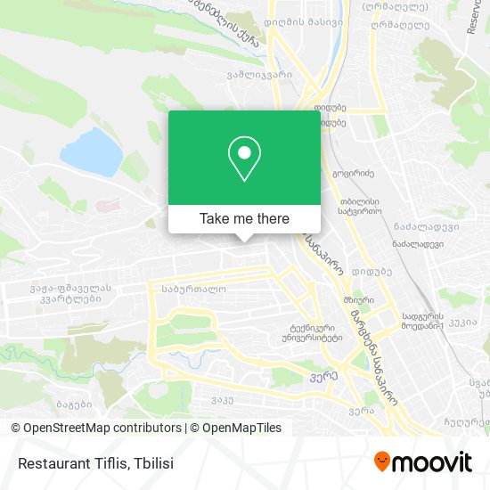 Restaurant Tiflis map