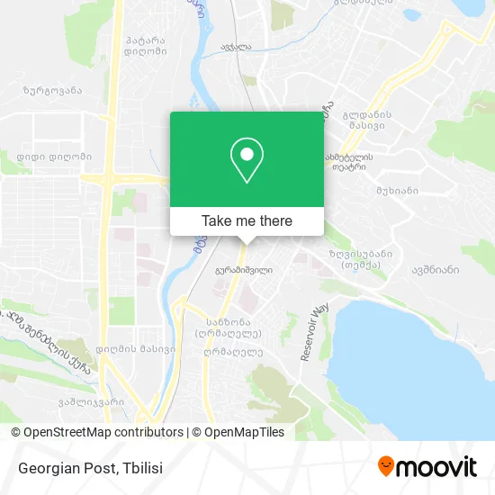 Карта Georgian Post