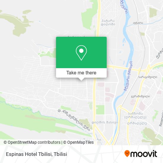 Espinas Hotel Tbilisi map