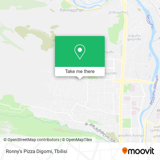 Ronny's Pizza Digomi map