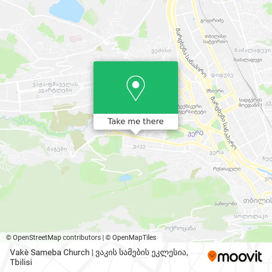 Vakè Sameba Church | ვაკის სამების ეკლესია map