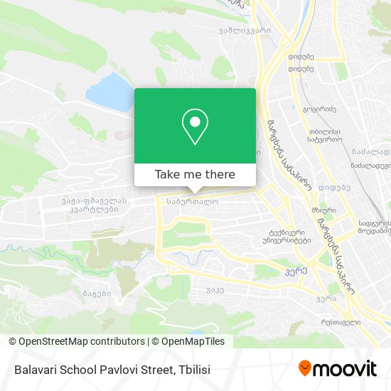 Balavari School Pavlovi Street map