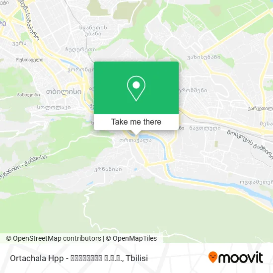 Ortachala Hpp - ორთაჭალა ჰ.ე.ს. map