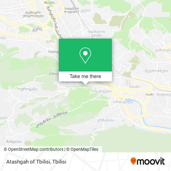 Atashgah of Tbilisi map