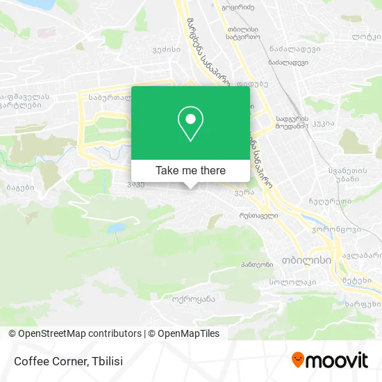 Карта Coffee Corner