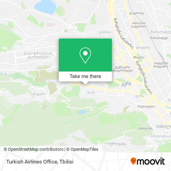 Turkish Airlines Office map