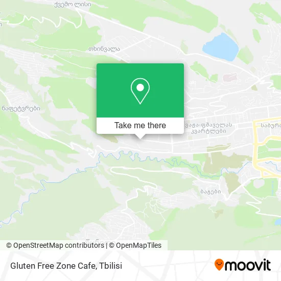 Карта Gluten Free Zone Cafe