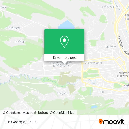 Карта Pin Georgia