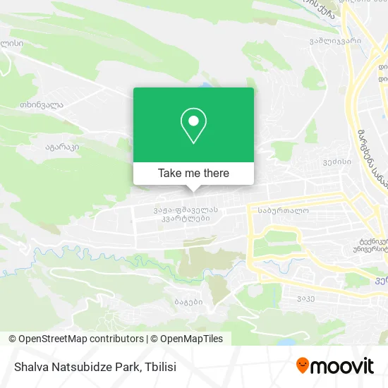 Карта Shalva Natsubidze Park