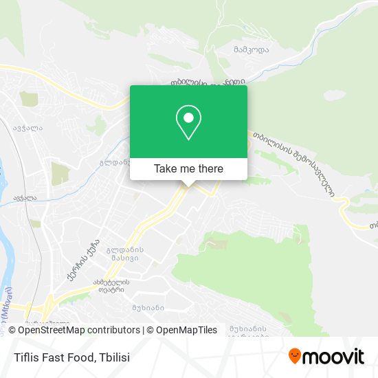Tiflis Fast Food map