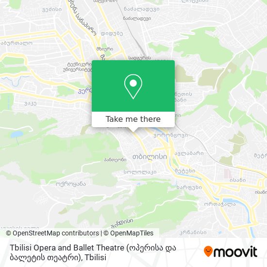 Tbilisi Opera and Ballet Theatre (ოპერისა და ბალეტის თეატრი) map
