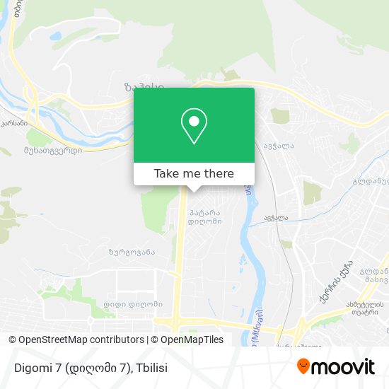 Карта Digomi 7 (დიღომი 7)