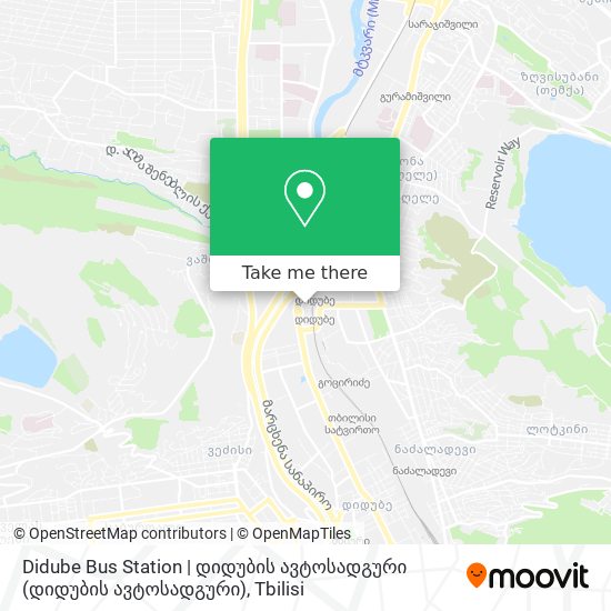 Карта Didube Bus Station | დიდუბის ავტოსადგური