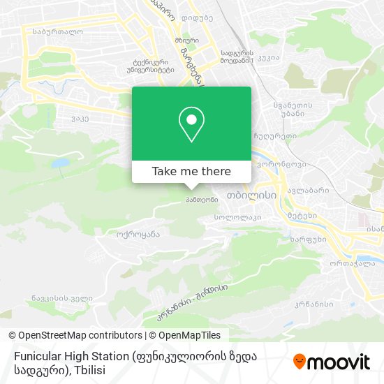 Карта Funicular High Station (ფუნიკულიორის ზედა სადგური)