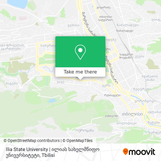 Ilia State University | ილიას სახელმწიფო უნივერსიტეტი map