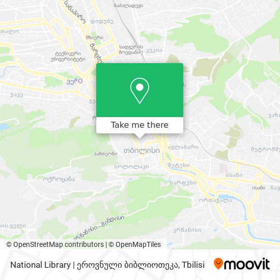 National Library | ეროვნული ბიბლიოთეკა map