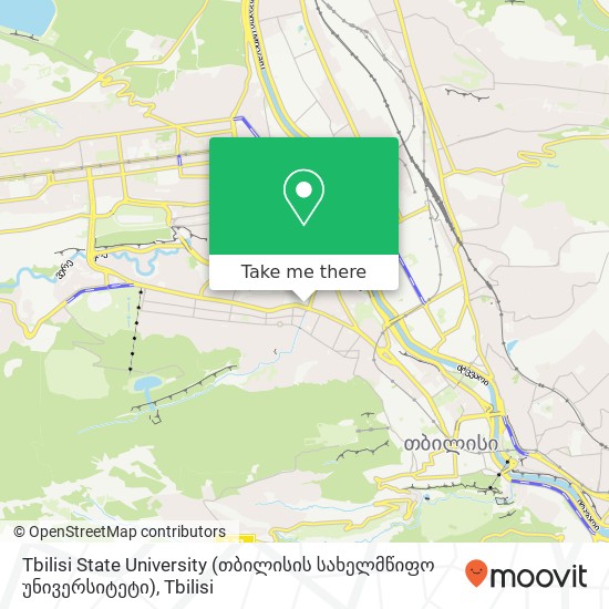 Tbilisi State University (თბილისის სახელმწიფო უნივერსიტეტი) map