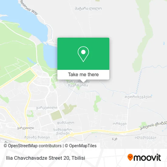 Карта Ilia Chavchavadze Street 20