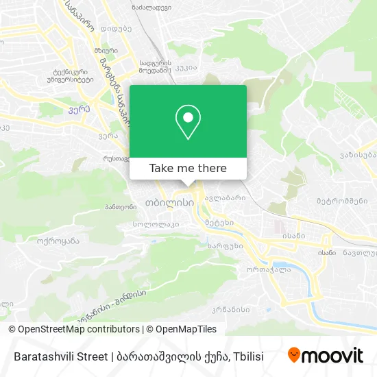 Baratashvili Street | ბარათაშვილის ქუჩა map