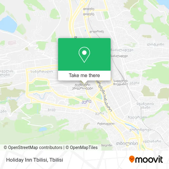 Карта Holiday Inn Tbilisi