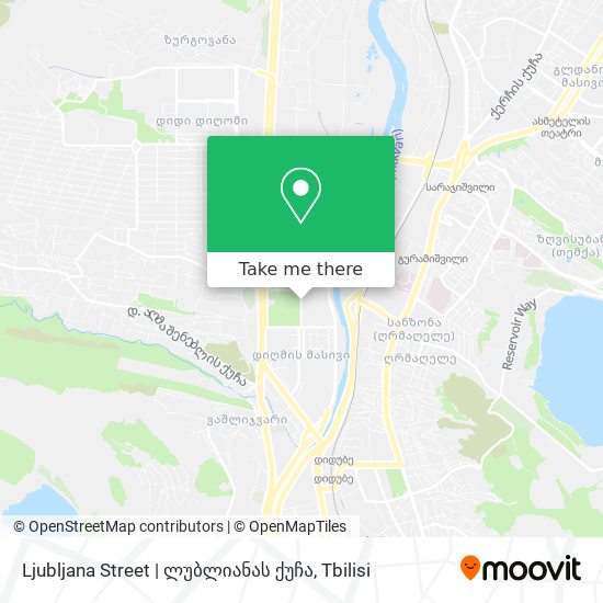 Карта Ljubljana Street | ლუბლიანას ქუჩა