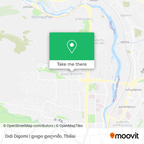 Карта Didi Digomi | დიდი დიღომი