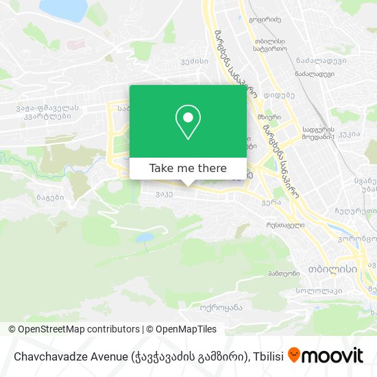 Карта Chavchavadze Avenue (ჭავჭავაძის გამზირი)
