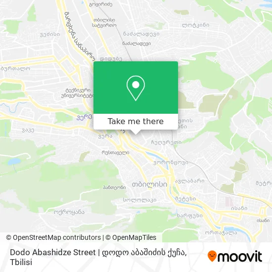 Dodo Abashidze Street | დოდო აბაშიძის ქუჩა map