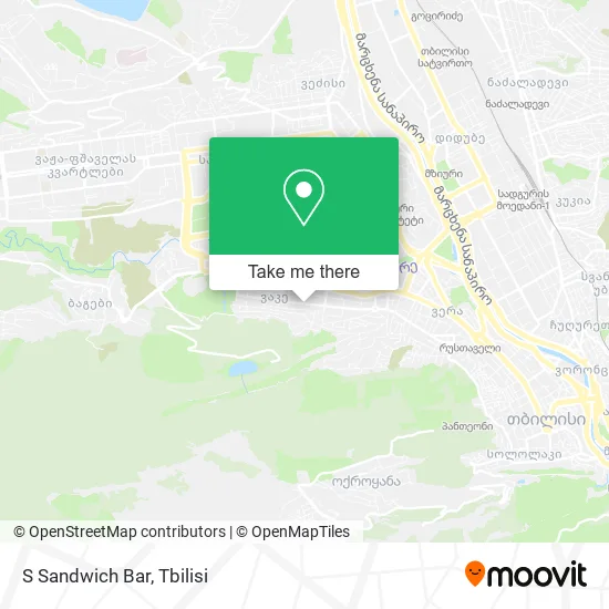 Карта S Sandwich Bar