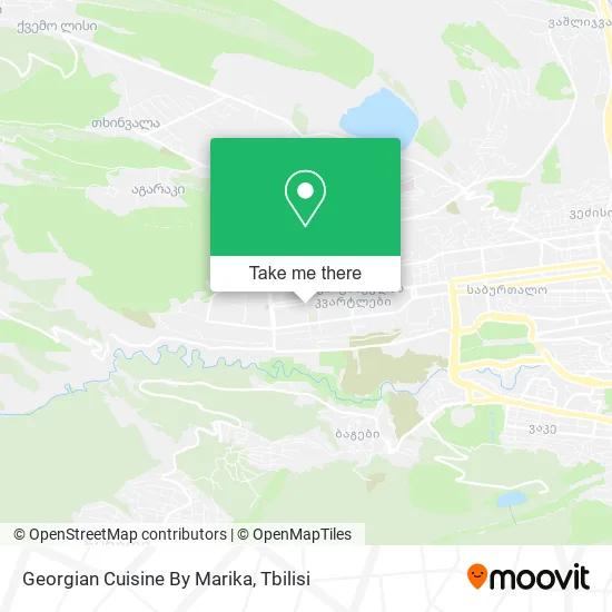 Карта Georgian Cuisine By Marika