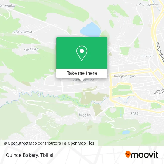 Карта Quince Bakery