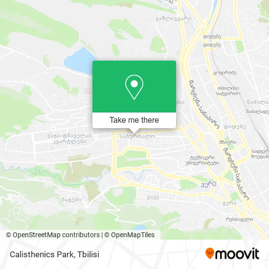 Карта Calisthenics Park