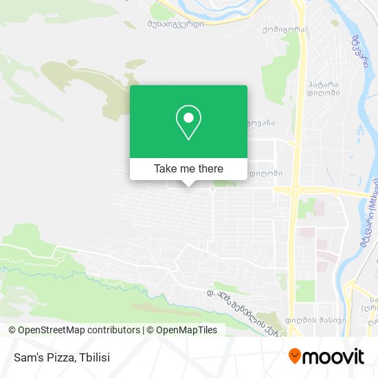 Sam's Pizza map