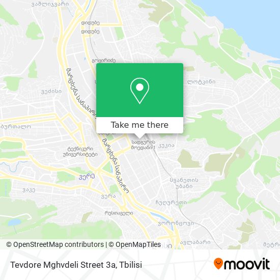 Карта Tevdore Mghvdeli Street 3a
