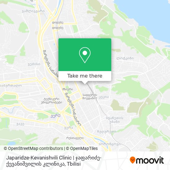 Japaridze-Kevanishvili Clinic | ჯაფარიძე-ქევანიშვილის კლინიკა map