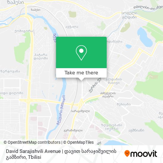 Карта David Sarajishvili Avenue | დავით სარაჯიშვილის გამზირი