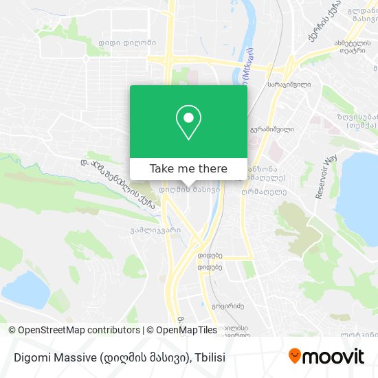 Digomi Massive (დიღმის მასივი) map