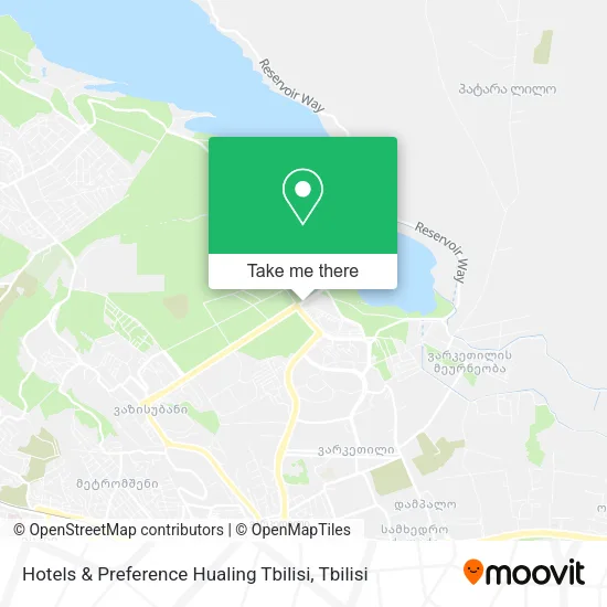 Карта Hotels & Preference Hualing Tbilisi