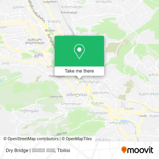 Карта Dry Bridge | მშრალი ხიდი