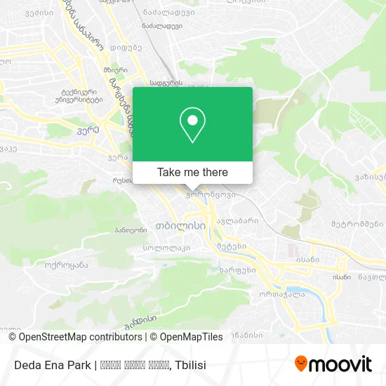 Карта Deda Ena Park | დედა ენის ბაღი