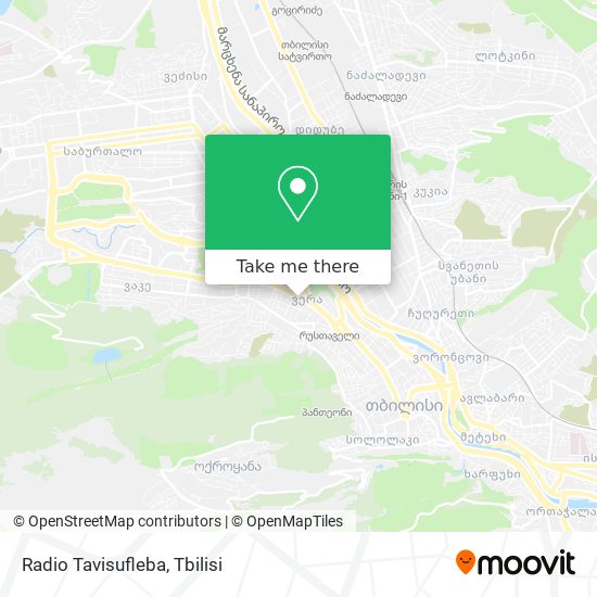Карта Radio Tavisufleba