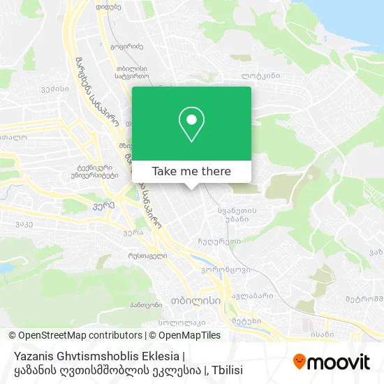 Yazanis Ghvtismshoblis Eklesia | ყაზანის ღვთისმშობლის ეკლესია | map