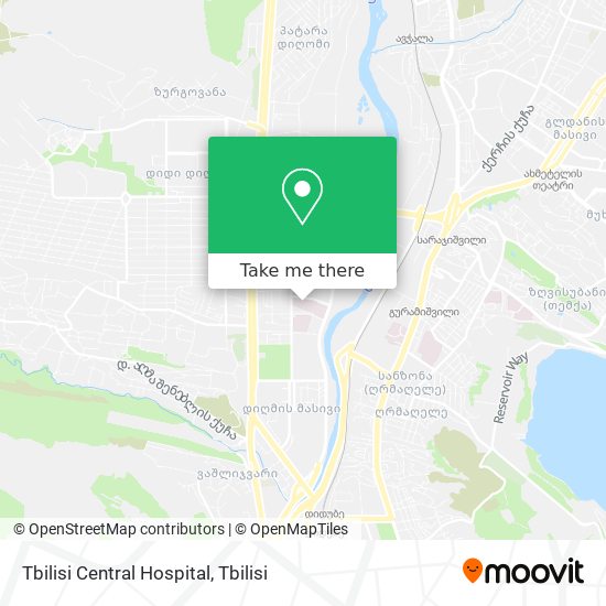 Tbilisi Central Hospital map