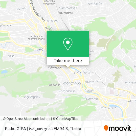 Карта Radio GIPA | რადიო ჯიპა FM94.3